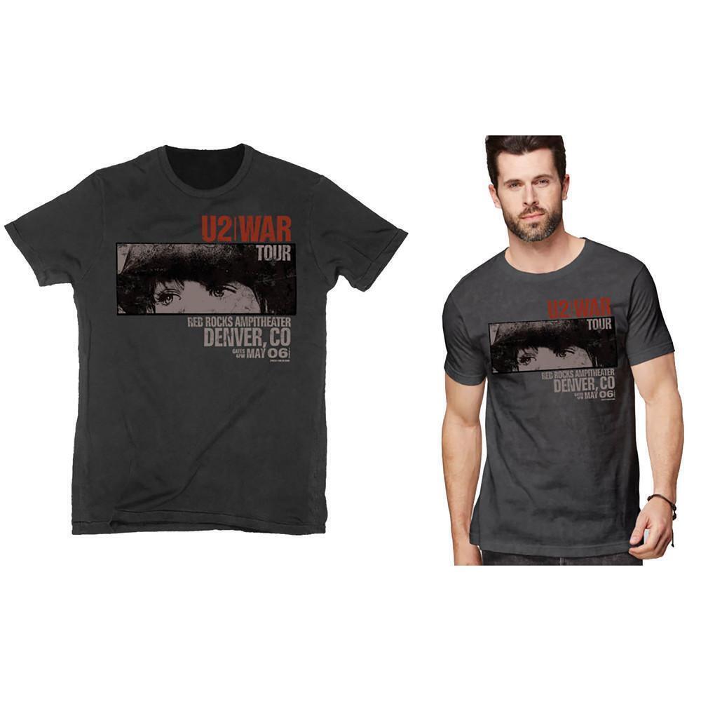 U2 Unisex T Shirt War Red Rocks